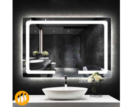 Зеркало с подогревом и подсветкой в ванную комнату Апекс