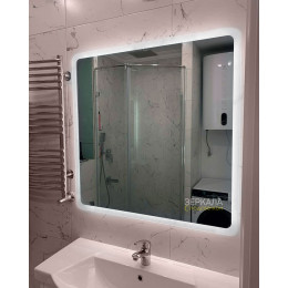 Зеркало с мягкой интерьерной подсветкой для ванной комнаты Катани