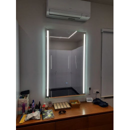 Зеркало с подсветкой для ванной комнаты Мессина-Слим