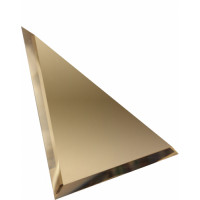 Треугольная зеркальная плитка бронза 250х250 мм